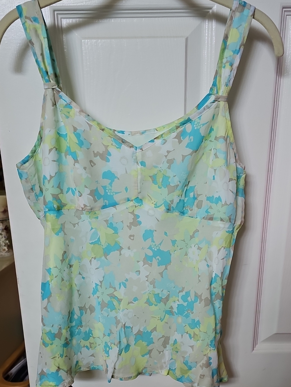 Y2k Sigrid Olson Cami Tank Floral Fairy Babydoll Dainty Ruffle Women's‎ 8 Medium